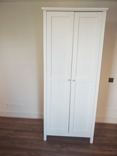 John Lewis  Wilton Narrow 2 Door Wardrobe, White, hardly used 
