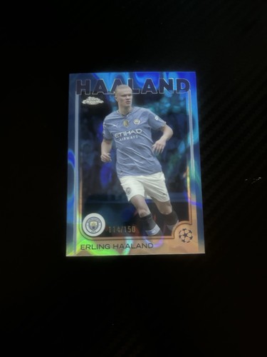 Topps Chrome 2024/25 UCC - Erling Haaland Blue Lava Refractor /150 COLOUR MATCH