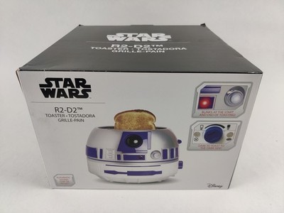 Uncanny Brands Star Wars R2D2 Deluxe Toaster - Lights-Up and Makes Sounds - NEW