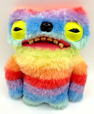 Fuggler Fart Face Wide Eyed Weirdo Rainbow Fuggler Cute Snuggler Plush Working