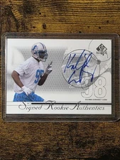 Kalimba Edwards 2002 SP Authentic Signed Rookie Authentics /1150 Detroit Lions