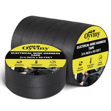 8 Rolls 3/4 Inch 50FT Fabric Wire Harness Tape Cloth Electrical Automotive Tape