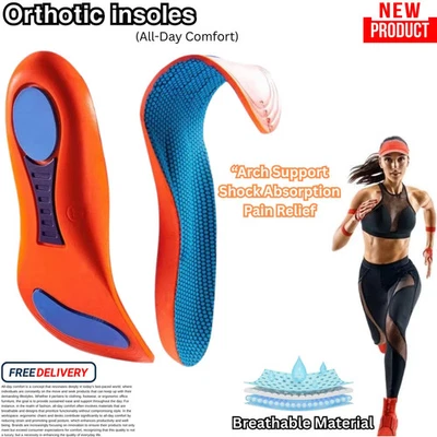 NEW SCHOLL Gel Activ Everyday Shock Absorption Insoles Men(UK8-13) Women(UK4-8)