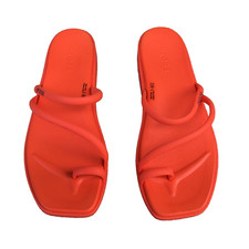 CROCS Miami Toe Loop Toe Sandals Orange Women Size 7