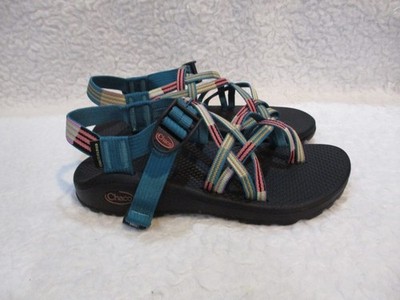 Women's, Chaco, Multi Color Nylon, Strappy, Athletic, Sandals, Shoes, Size, 7