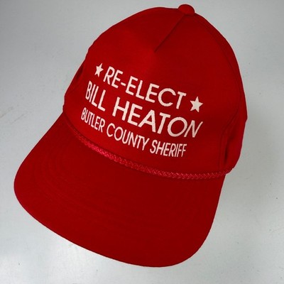 YoungAn Baseball Cap Für Bill Heaton Sheriff Wahlkampf Rot, Snapback
