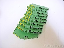 Lot of (10) New Weidmuller Z-Series Terminal Blocks, 4mm2, ZPE 4-2/4AN