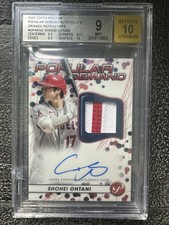 2023 Topps Pristine Shohei Ohtani Demand Patch Auto Orange Refractor /15 BGS 9