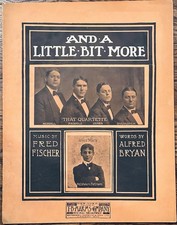 rare GROUCHO MARX as YOUNG VAUDEVILLIAN sheet music AND A LITTLE BIT MORE ~ 1907