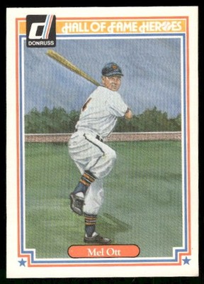 1983 Donruss Mel Ott #40 New York Giants