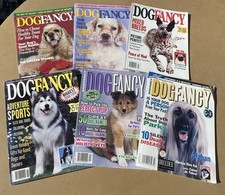 Lot 6 DOG FANCY Magazines 1992-2000 ~Dog, Puppy, Pet Care, Grooming Husky Collie