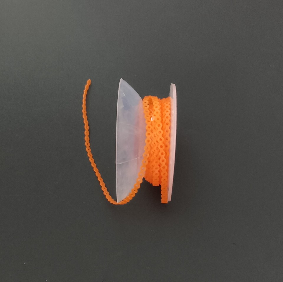 Dental Orthodontic Elastic Rubber Power Chain Braces Bands Short/Long