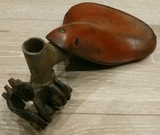 DDR Leder Fahrradsattel Kindersattel Kinderfahrradsitz Diamant Mifa alt VEB