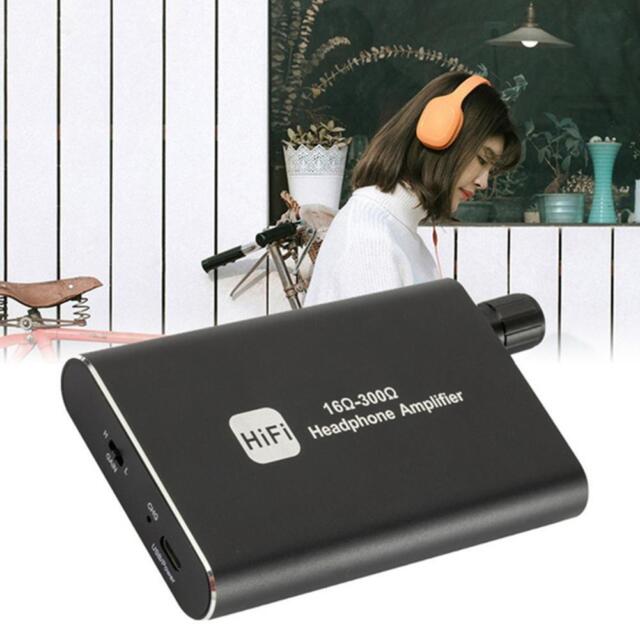 Mini HIFI Headphone Amplifier Portable Earphone AMP Cable w/USB Audio 2022 N1I4