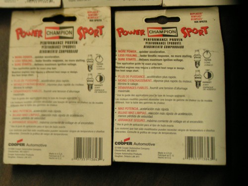 CHAMPION POWER SPORTS SPARK PLUGS #8415-2 - SET OF 5 - 2 PACKS - NEW IN PACKAGE - Picture 5 of 6