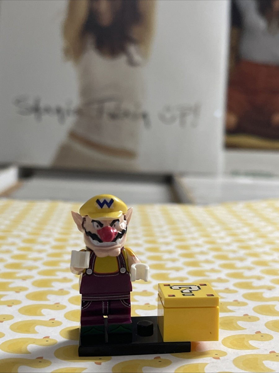 WARIO LEGO MINIFIG FIGURE super mario bro land kart nintendo