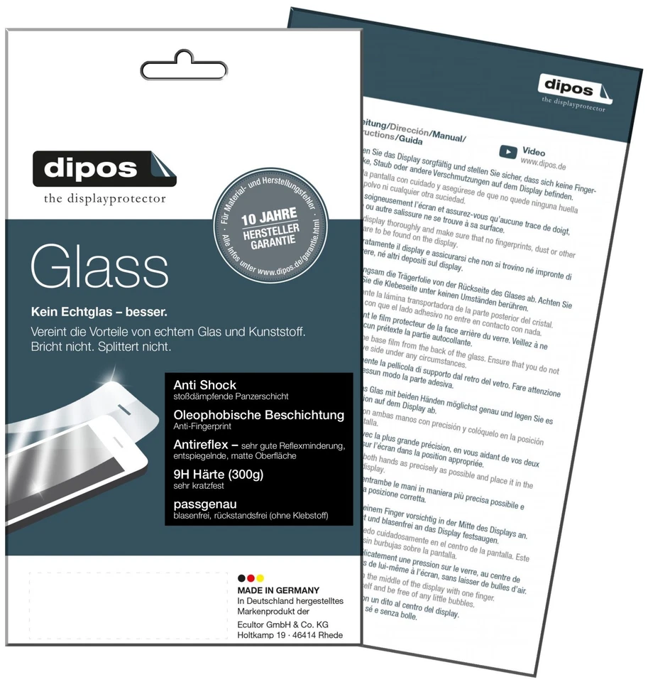 2x Screen Protector for Lenovo Tab 2 A10-70 matte Flexible Glass 9H dipos - Image 4 of 4