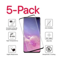 5-Pack Tempered Glass Screen Protector For Samsung Galaxy S20+ S10 N20 S21 N10+