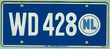 Wheaties Cereal 1953 Mini License Plate - The Netherlands