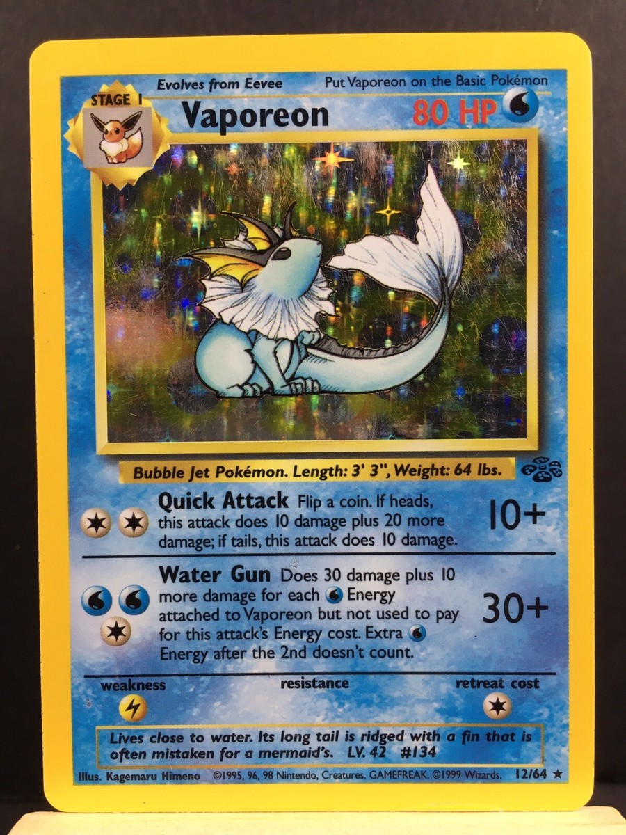 ポケモンカード Vaporeon 12/64 Vaporeon 12/64 Holo | eBay