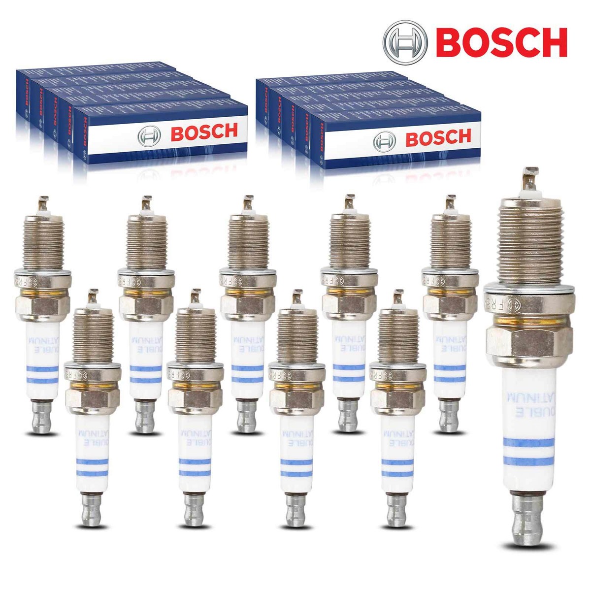 Kit Bobine D'allumage + 4 Bougies Bosch Pour Seat Arosa, VW Caddy, Lupo - Réf. 0242236565