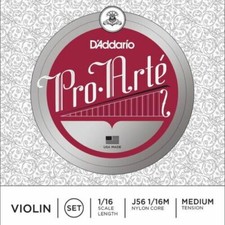 D'Addario Pro-Arte 1/16 Violin String Set: Medium Gauge - AUTHORIZED DEALER 