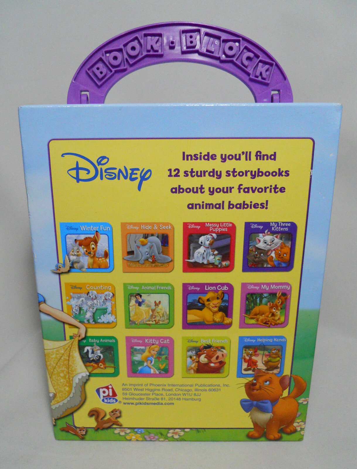 Disney Baby Animal Story Books 12 Board Books Early Learning