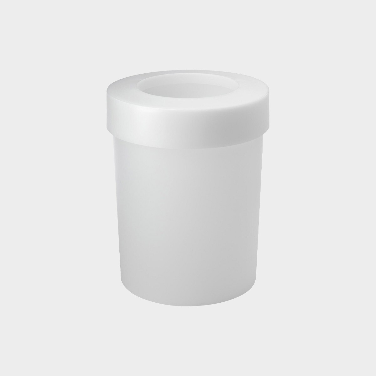 Design Authentics Midi Cap Papierkorb, Abfalleimer, Mülleimer 20 L, PP, weiß