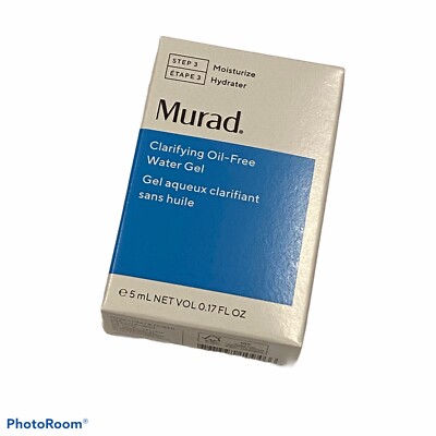 NIB Murad Clarifying Oil Free Water Gel Moisturizer .17 fl oz Travel Sz Step 3