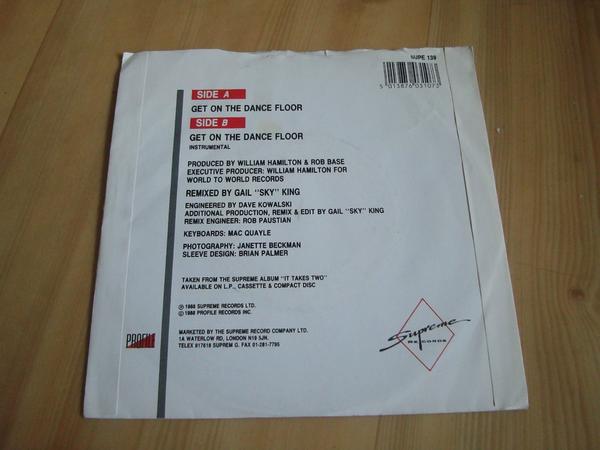 ROB BASE & D.J.E-Z ROCK - GET ON THE DANCE FLOOR (PROFILE 7