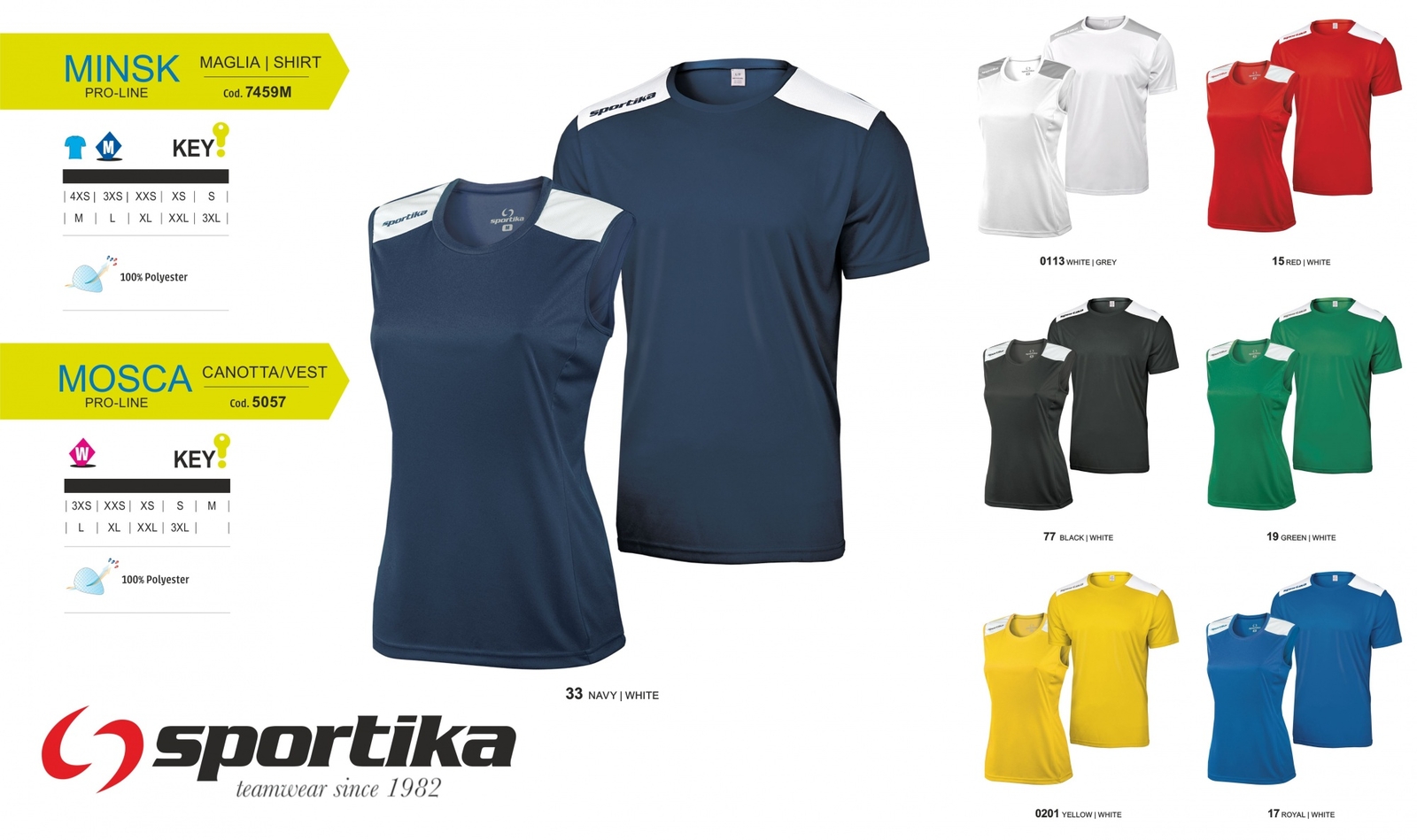 Maglie Canotte Volley Pallavolo Calcio Maschile Femminile SPORTIKA MINSK - MOSCA