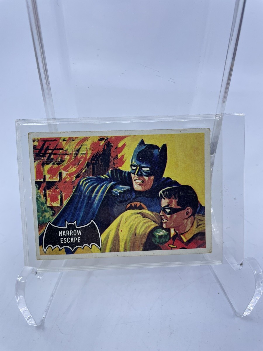 1966 Topps Batman Black Bat Card #21 Narrow Escape | eBay