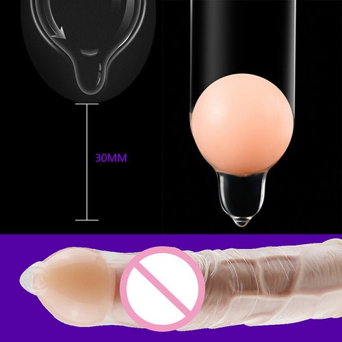 10pcs Adult Condoms Latex Sensitive Dotted Massage Soft Ball Stimulate Silicone - Picture 8 of 17