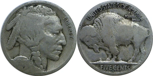1917-S 5C Buffalo Nickel Very Good