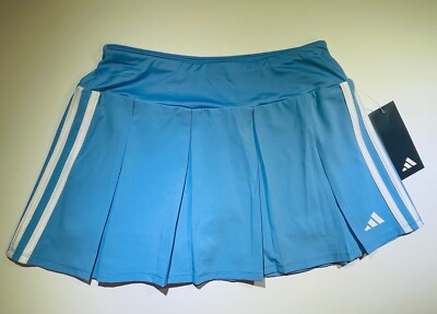 NWT Girls ADIDAS Tennis Pickleball skort scooter blue M 10/12 L 14 XL 16 $35