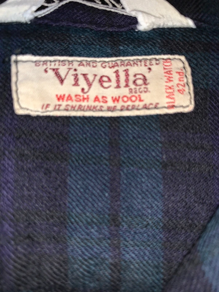 Blusa a Cuadros De Colección Gerhard Kennedy Lana Botón Frontal Para Mujer (Talla 6) Foto 4 de 4