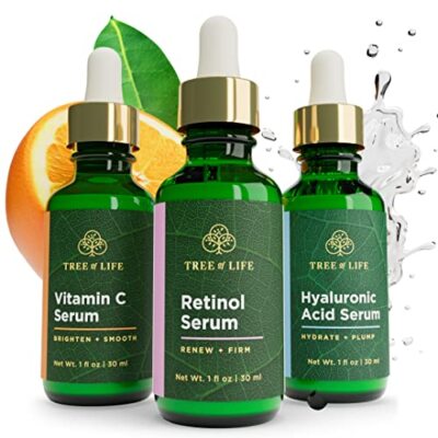 Vitamin C,Retinol and Hyaluronic Acid serum for Brightening for Face-3 Ct x 1 Oz