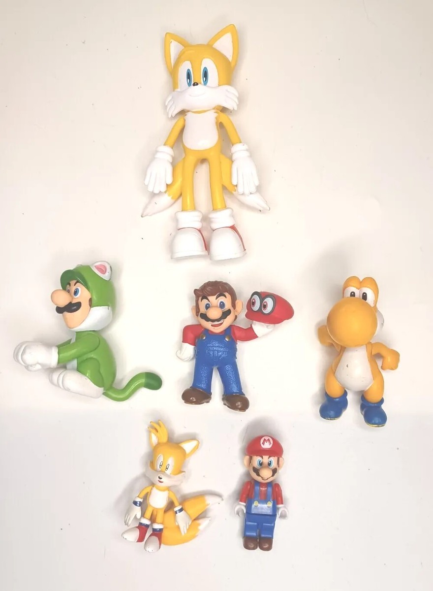 Jakks Pacific World of Nintendo Mario Luigi Yoshi, Tails