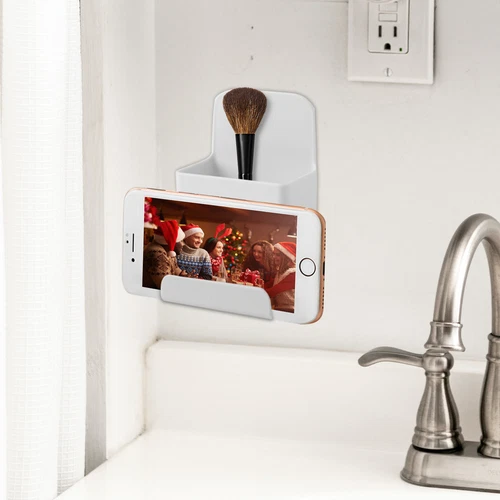 Remote Control Holder Wall-Mounted Storage TV Air Conditioner Phone Rack Hanger - Picture 8 of 11