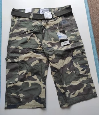 Mens Camouflage Shorts Cargo Como Combat Shorts size 34 - Image 1 of 4