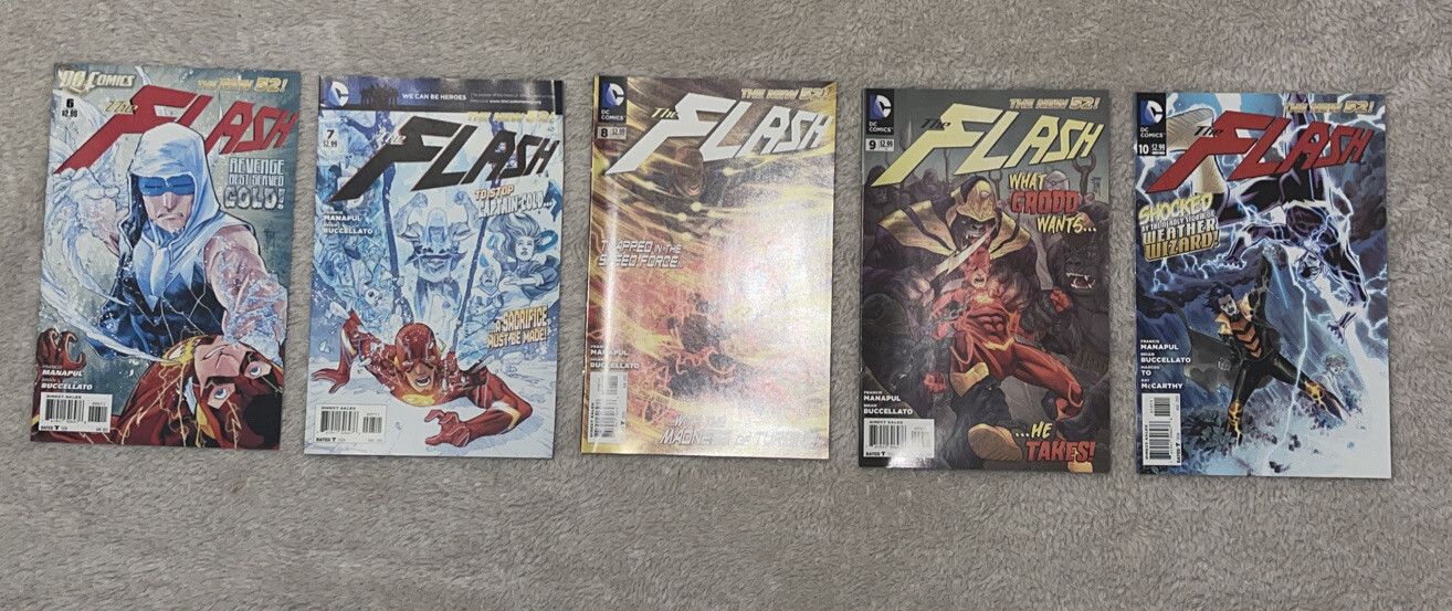 The Flash Vol 4 New 52 Issues 6 7 8 9 10 LOT 2011 DC Comics 1st App 