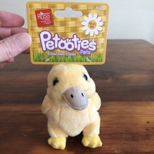 Russ Petooties Pets 5" Duck Spring Easter Basket animal plush Collectible HTF