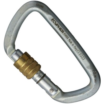 Cypher Hard Steel Modified D Industrial Carabiner Easy Enhanced Safety System