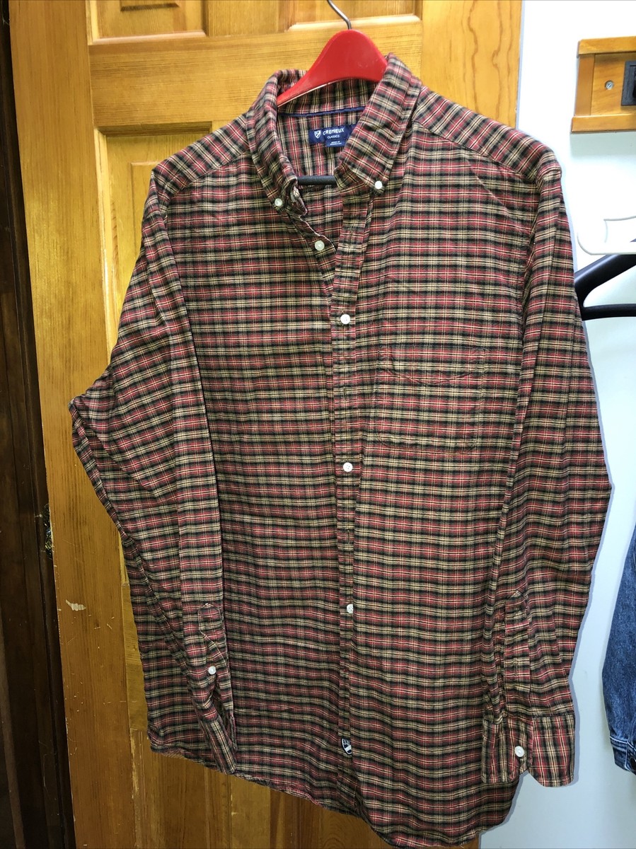 Cremieux Classics Men's Red Plaid Shirt 2XT Tall 100% Cotton Long Sleeve |  eBay