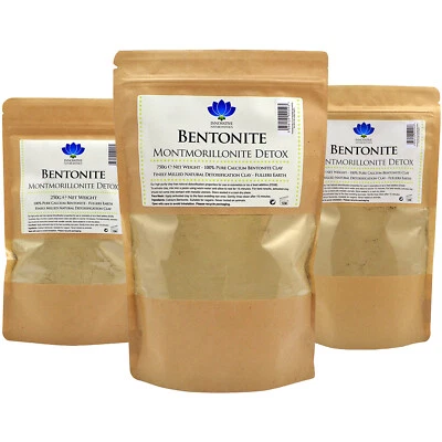 Bentonite Clay Powder - Pure Food Grade Aztec Calcium - Detox or Face Mask