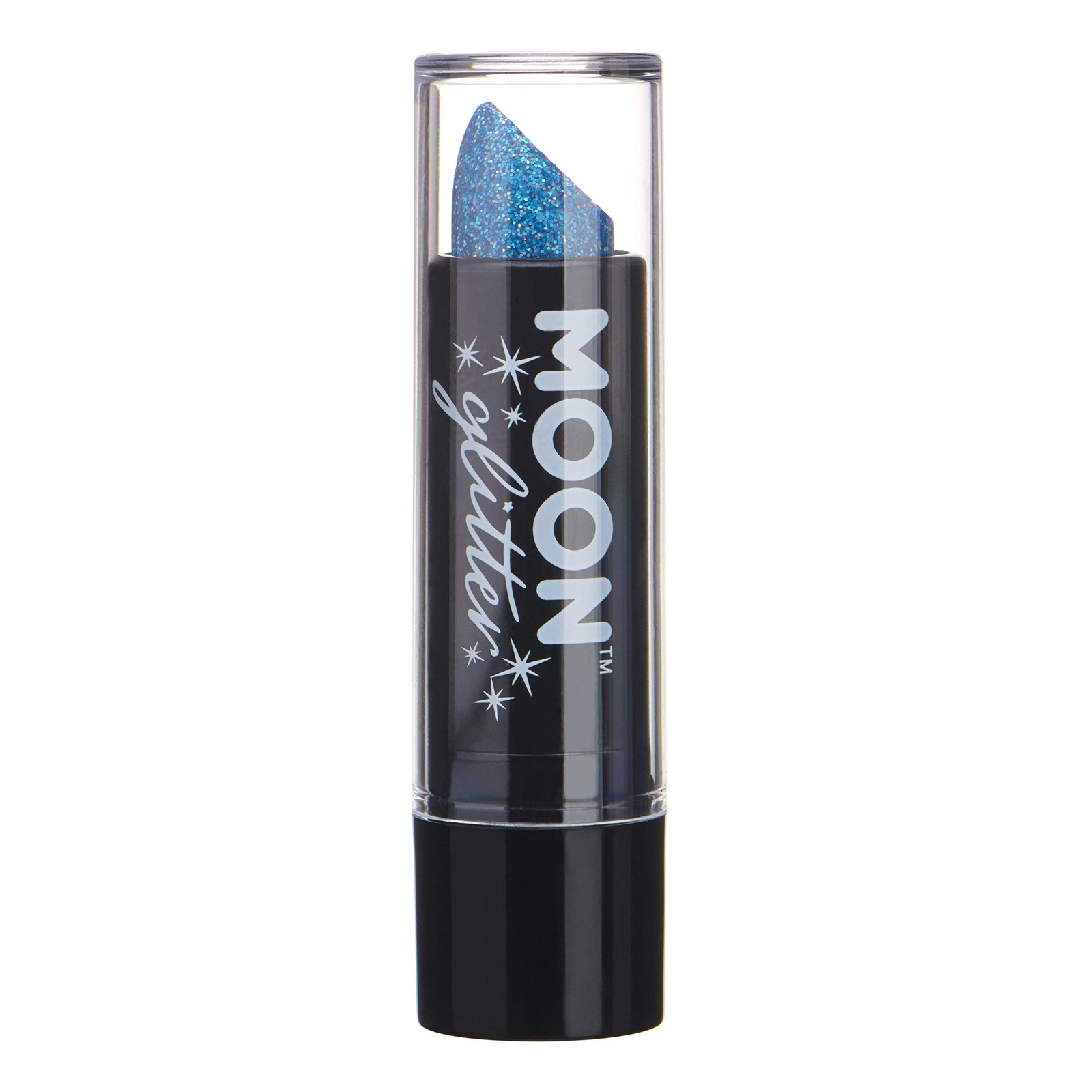 Smiffys Moon Glitter Holographic Glitter Lipstick, Blue
