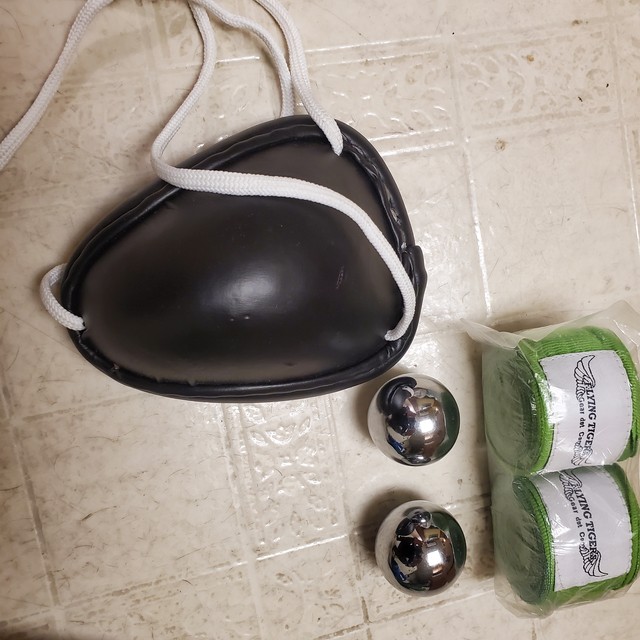 ''Got steel balls? Steel cup!"