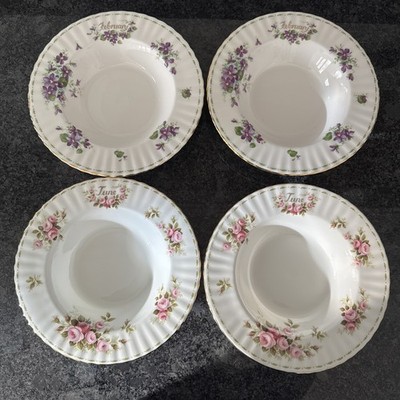 Royal Albert Flower Of The Month, Februar, 4. Juni Pasta / Suppe 24cm Rand Schalen 