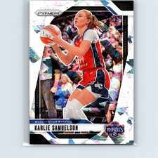 2024 Panini Prizm WNBA Karlie Samuelson #82 Ice Washington Mystics