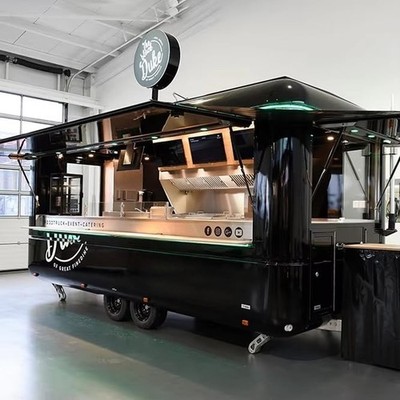 Commercial Food Van Concession Street Mobile Food Truck Cart Fast Food Trailer